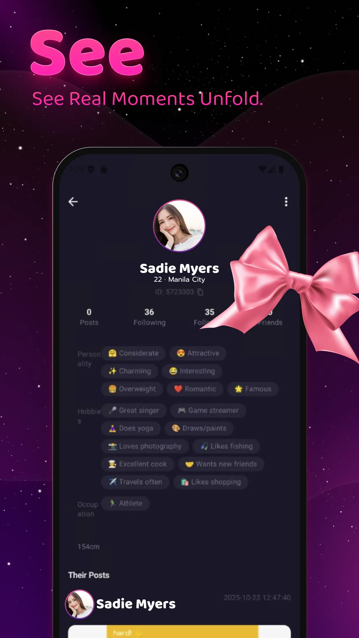 See — User profiles